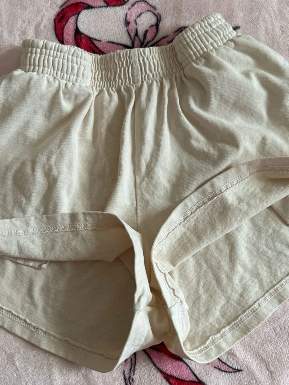 NWOT Los Angeles apparel white cream gym shorts XS - Picture 4 of 5